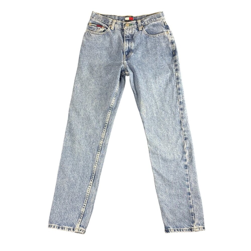 Vintage 90's Tommy Hilfiger Jeans Womens 7 High Rise Classic Americana Y2K Retro - Picture 1 of 10